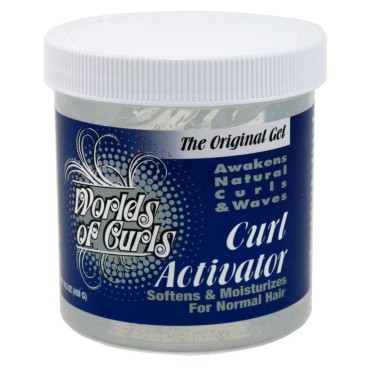 Worlds Of Curls Curl Activator Original Gel Normal 16.2 Ounce (Pack of 6)