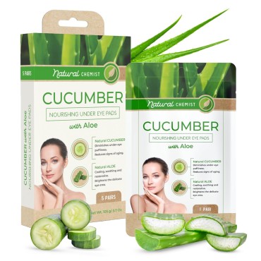Natural Chemist Cucumber & Aloe Under Eye Patches ...