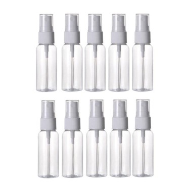 DEVILMAYCARE 10Pcs Spray Bottles, Refillable Fine Mist Atomizers Sprayer, 1 Oz/30ml Clear Plastic Travel Portable Bottle