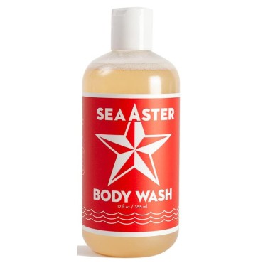 Swedish Dream Organic Sea Aster Body Wash, 12oz | No Sulfates, Parabens, Silicones | Cruelty-Free | Vegan