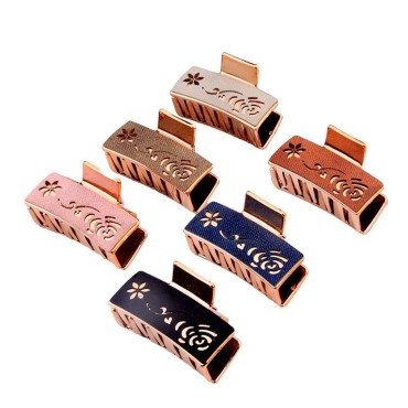 Yusier 6PCS 2.5inch Small Rectangle Hair Clip Deco...