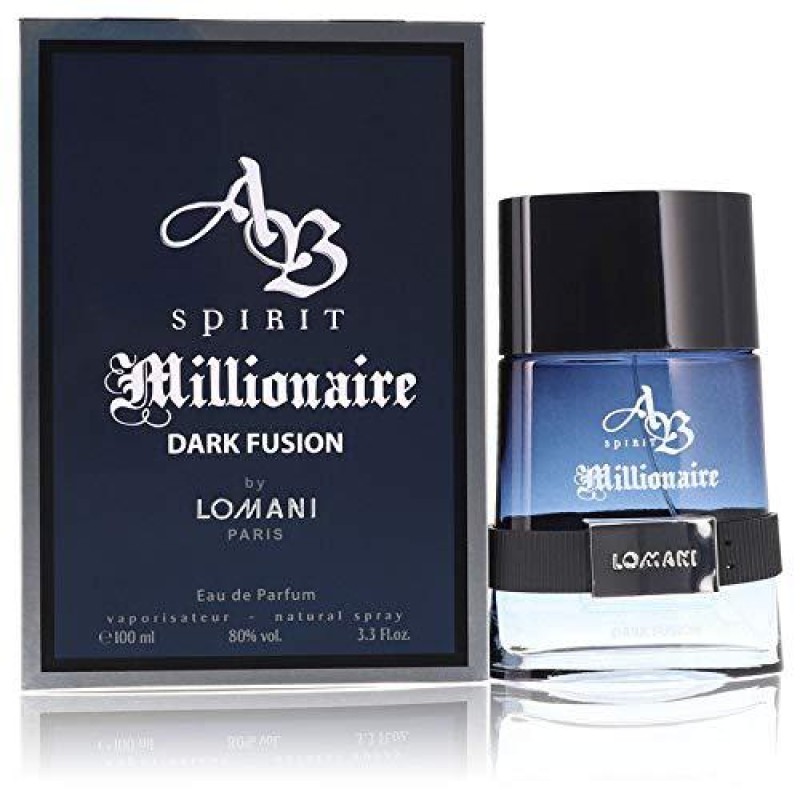3.3 oz Eau De Parfum Spray Cologne for Men show your personal taste Spirit Millionaire Dark Fusion Cologne By Lomani Eau De Parfum Spray~lasting perfume~ (AXCN872BF3)