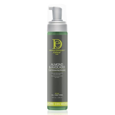 Design Essentials Curl Enhancing Mousse, Almond and Avocado Collection,10 Ounce