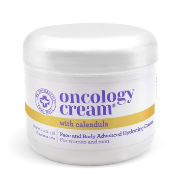 PhysAssist Oncology Calendula Cream Face & Body Advanced Hydrating Cream, for Men & Women after Radio or Chemo. 4 oz jar.
