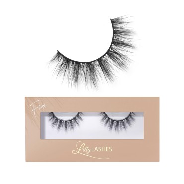 Lilly Lashes Everyday Reveal Faux Mink Lashes False Eyelashes Natural Look Faux Wispy Lashes Mink Strip Lashes Short Lashes Round Shaped Natural Lashes 13 mm Reusable Up to 20 Times