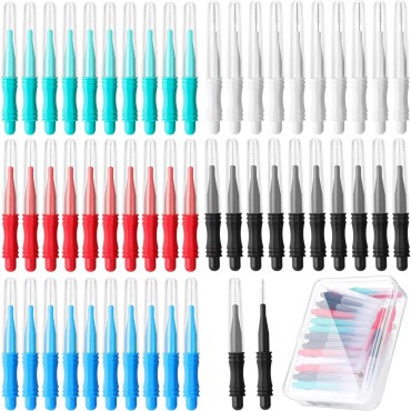 50 Pcs Brow Lamination Brush with Cap, Micro Eyebrow Brush Micro Lash Brush Brow Lamination Tools Eyelash Spoolie Brush Tools with Storage Box for Lash Lifting, Extension, Brow Lamination, 5 Colors