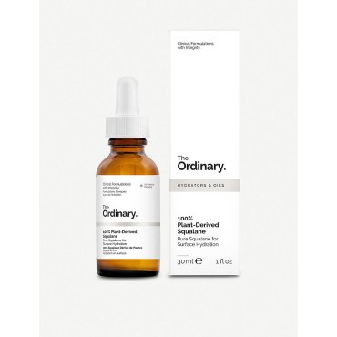 The Ordinary 100% Plant-Derived Squalane Oil 30ml - 1 Fl Oz Skin Moisturizer for Face