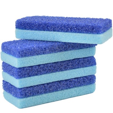 Mantello Foot Scrubber Pumice Stone for Feet- Foot Pumice for Shower and Foot Tub- Pumice Stone for Feet Callus Remover- Double Sided Foot Scrubber Dead Skin Remover- 4 Pack