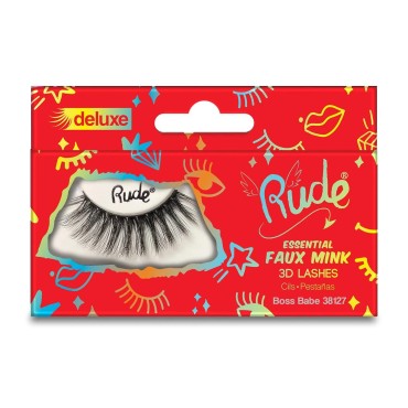 RUDE Essential Faux Mink Deluxe 3D Lashes...