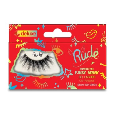 RUDE Essential Faux Mink Deluxe 3D Lashes...
