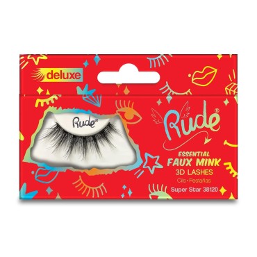 RUDE Essential Faux Mink Deluxe 3D Lashes...