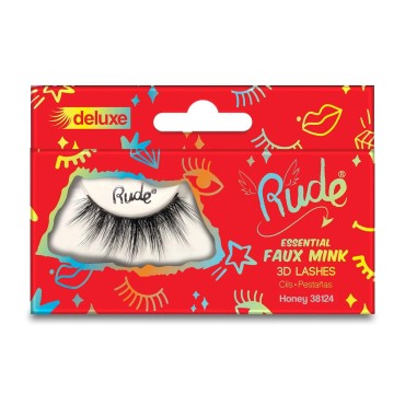 RUDE Essential Faux Mink Deluxe 3D Lashes...