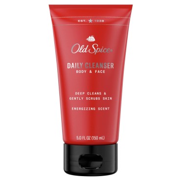 Old Spice Body & Face Daily Cleanser for Men, Energizing Scent, 5 oz