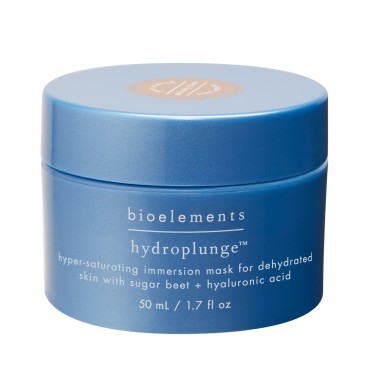 Bioelements Hydroplunge - 1.7 fl oz - Lightweight Mask with Hyaluronic Acid - Visibly Improves Fine Lines - For All Skin Types - Vegan, Gluten Free - Never Tested on Animals