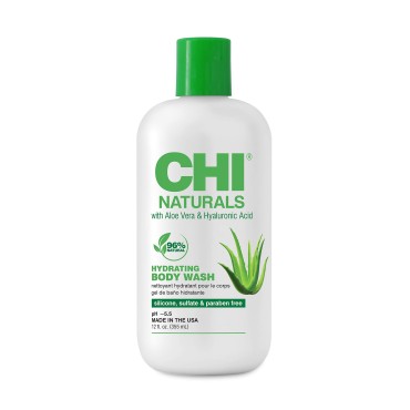 CHI Naturals with Aloe Vera Hydrating Body Wash, 12 oz