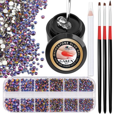 1PC 8ml Wipe-Off Nail Art Rhinestone Glue Gel Adhe...