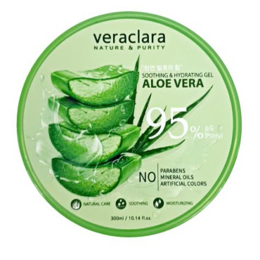 Veraclara]New Soothing Moisture Aloe Vera Gel 95 Percent(Purity) Korean Cosmetics (1)