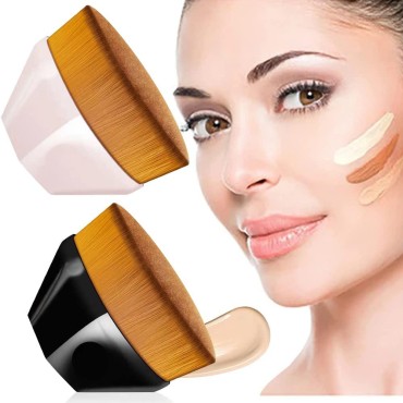 Brochas De Maquillaje, Flat Top Kabuki Hexagon Fou...
