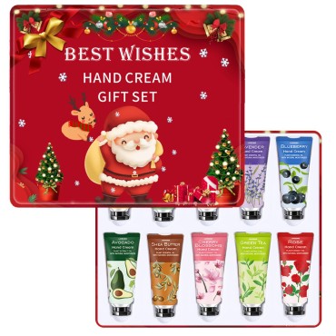 10 Pack Hand Cream Christmas Gifts Sets for Women,Stocking Stuffers for Adults,Moisturizing Hand Cream with Shea Butter Aloe,Hand Cream for Dry Hands,Christmas Gift for Girls Wife Mom Her Grandma