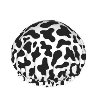 Black And White Cow Skin Abstract Animal Farm Show...