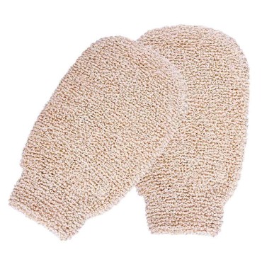 Pack of 3 Bath Shower Gloves Mitts for Exfoliating and Body Scrubber, Bamboo Fiber Bath Spa Shower Scrubber Loofah, Eco Friendly Exfoliating Tool
