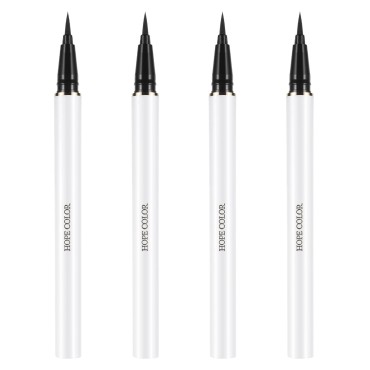 VANGAY Waterproof Eyeliner Pen Pack Of 4, Precision Brush Tip Liquid Eyeliner Pencil, Eye Liner Makeup Black
