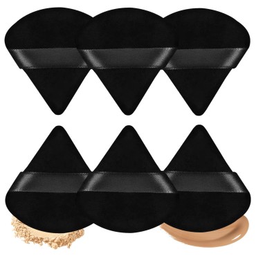 Triangle Powder Puffs 6pcs, Soft Face Makeup Puff ...