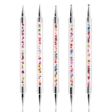 yisinuoo 5PCS (10sizes) 2 Ways Dotting Tools, Nail...