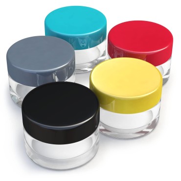 10 ml Tiny Travel Jars with Lids - Travel Cream Ja...