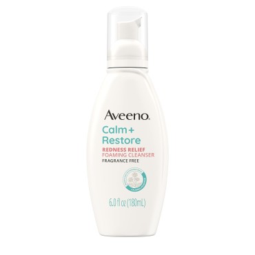 Aveeno Calm + Restore Redness Relief Foaming Clean...