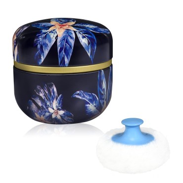 WEMEGA Body Powder Case with Powder Puff Powder Co...