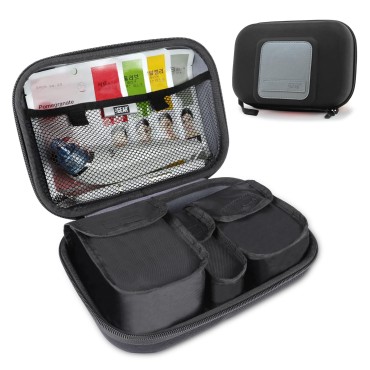 USA GEAR Hard Shell Cosmetic Travel Bag with Remov...