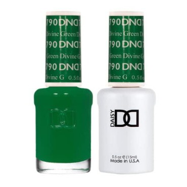 DND Duo 790 Divine Green- Gel & Matching Lacquer Polish Set 0.5 Fl Oz (Pack of 2)