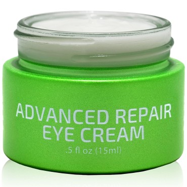 goPure Advanced Repair Eye Cream - Under Eye Cream for Puffiness, Bags, and Dark Circles, Visibly Improve the Look of Fine Lines, Wrinkles, and Crows Feet - 0.5 fl oz