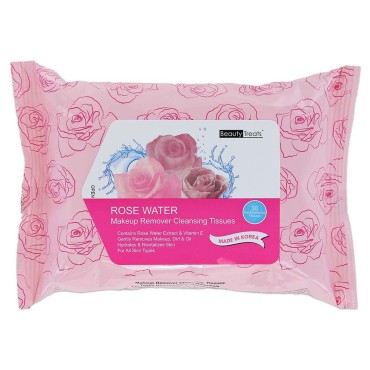 Beauty Treats rose water makeup remover cleaning tissues