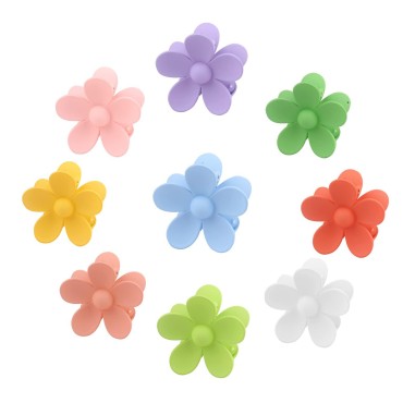 9PCS Flower Hair Claw Clips, Lightweight Small Str...