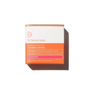 Dr. Dennis Gross Alpha Beta Glow Pad Intense Glow for Face: for Dull Skin Lacking Radiance & Glow, (20 Towelettes)