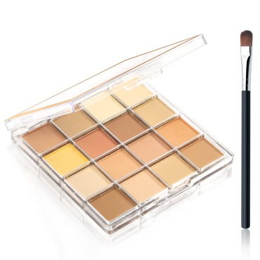 HOSAILY 16 Colors Matte Eyeshadow Palette Highly Pigmented Smooth Matte Eyeshadow Makeup Palette Long Lasting Matte Nude Natural Eyeshadow Palette