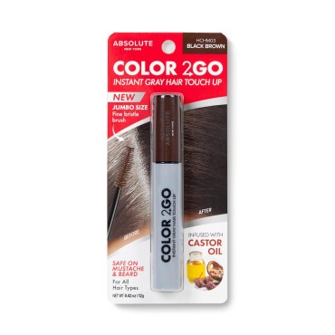 Absolute New York Color 2 Go Hair Mascara Black Brown