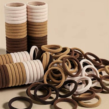 200PCS Guoxi High Elastic Soft Hair Ties Seamless ...