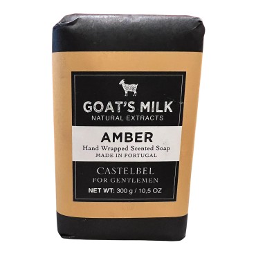 Castelbel Exfoliating Oatmeal Honey Luxury Soap Bar For Men 10.5 Oz (Goats Mlk Amber)