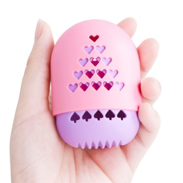 Pefetis Makeup Sponge Holder, Silicone Beauty Blen...