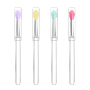 LORMAY Silicone Lip Brushes with Transparent Handl...