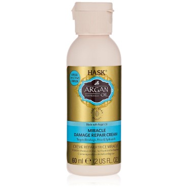 HASK ARGAN OIL Miracle Damage Repair Cream for all hair types, color safe, gluten free, sulfate free, paraben free