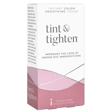 Tint and Tighten Color Smoothing Eye Cream for Wrinkles - Anti Aging Cream Visibly Reduces Under Eye Wrinkles - Eye Cream for Dark Circles and Puffiness - Instant Eye Bag Remover