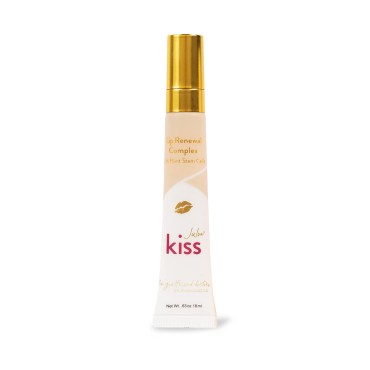 Julva Kiss Lip Renewal Complex by Dr. Anna Cabeca - Moisturizes, Plumps, Visibly Reduces Fine Lines, Physician Formulated, Made with Natural Plant Stem Cells, DHEA