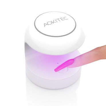 Aokitec UV Light for Nails, Mini UV LED Nail Lamp ...