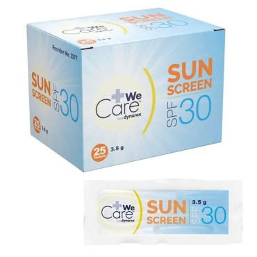 Dynarex 1177 We Care Sunscreen in Sachet Pack, 3.5g, Pack of 600