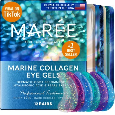 MAREE Eye Gel Pads - Under Eye Wrinkle Patches for...