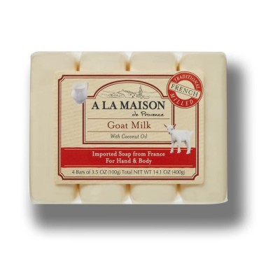 A LA MAISON Goat Milk Bar Soap - Triple French Mil...